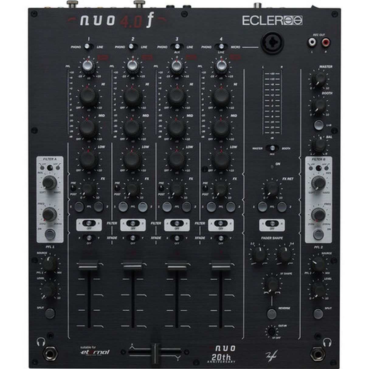 Ecler NUO4.0F 4-Channel Analog DJ Mixer