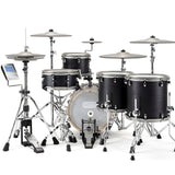 EFNOTE 5X Acoustic Designed Electronic Drum Set, Black Oak Wrap Finish