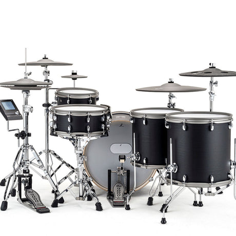 EFNOTE 7X Acoustic Designed Electronic Drum Set, Black Oak Wrap