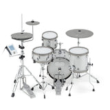 EFNOTE mini Acoustic Designed Electronic Drum Set, White Sparkle Finish