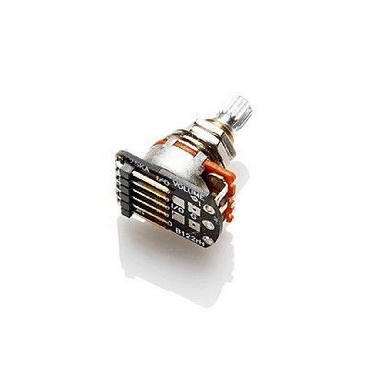 EMG Left-Handed Reverse Audio Taper Pot, 25K C Split Shaft