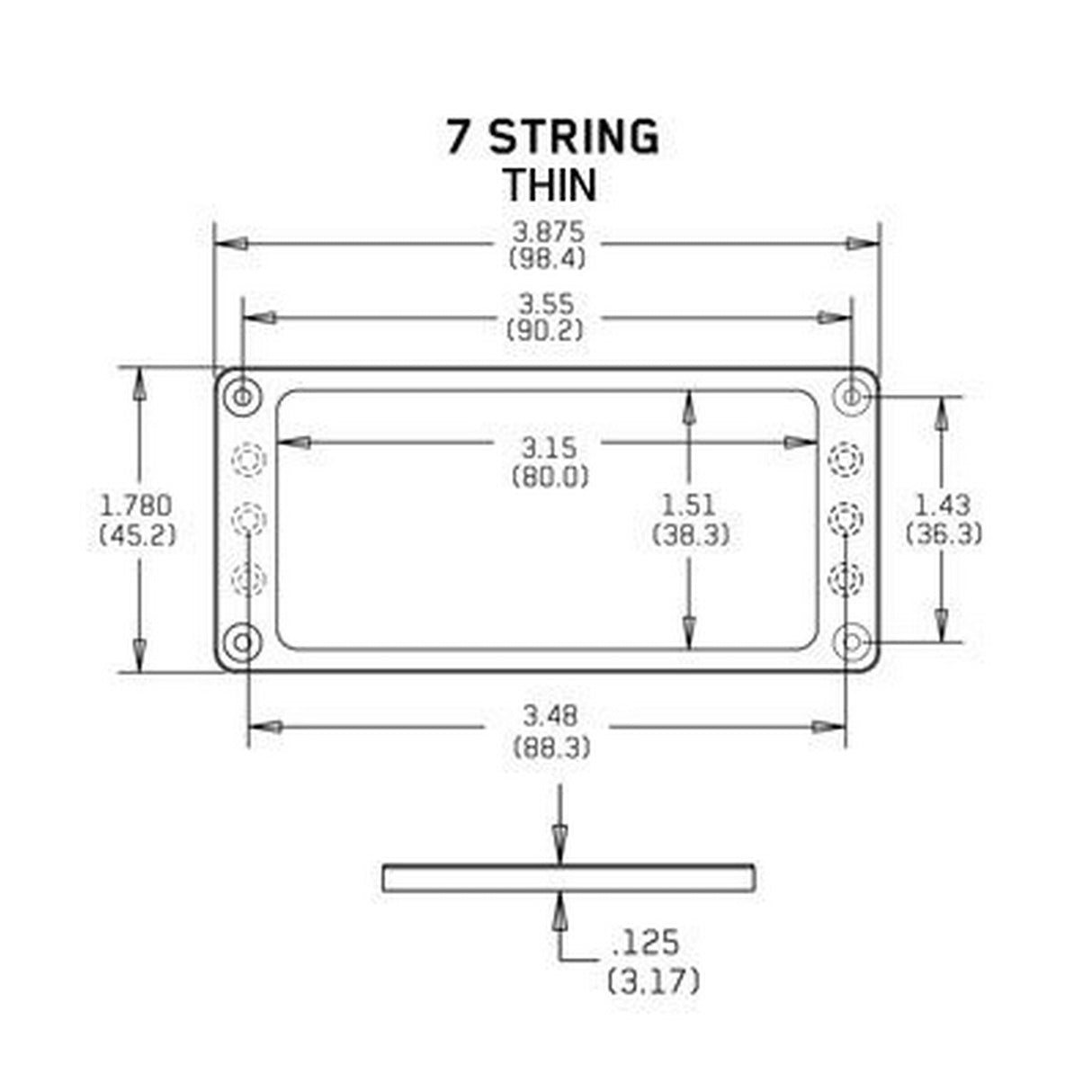 EMG Flat 7 Thin 0.125-Inch Pickup Mounting Ring - accessories