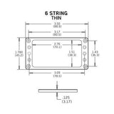 EMG Flat 6 Thin 0.125-Inch Pickup Mounting Ring