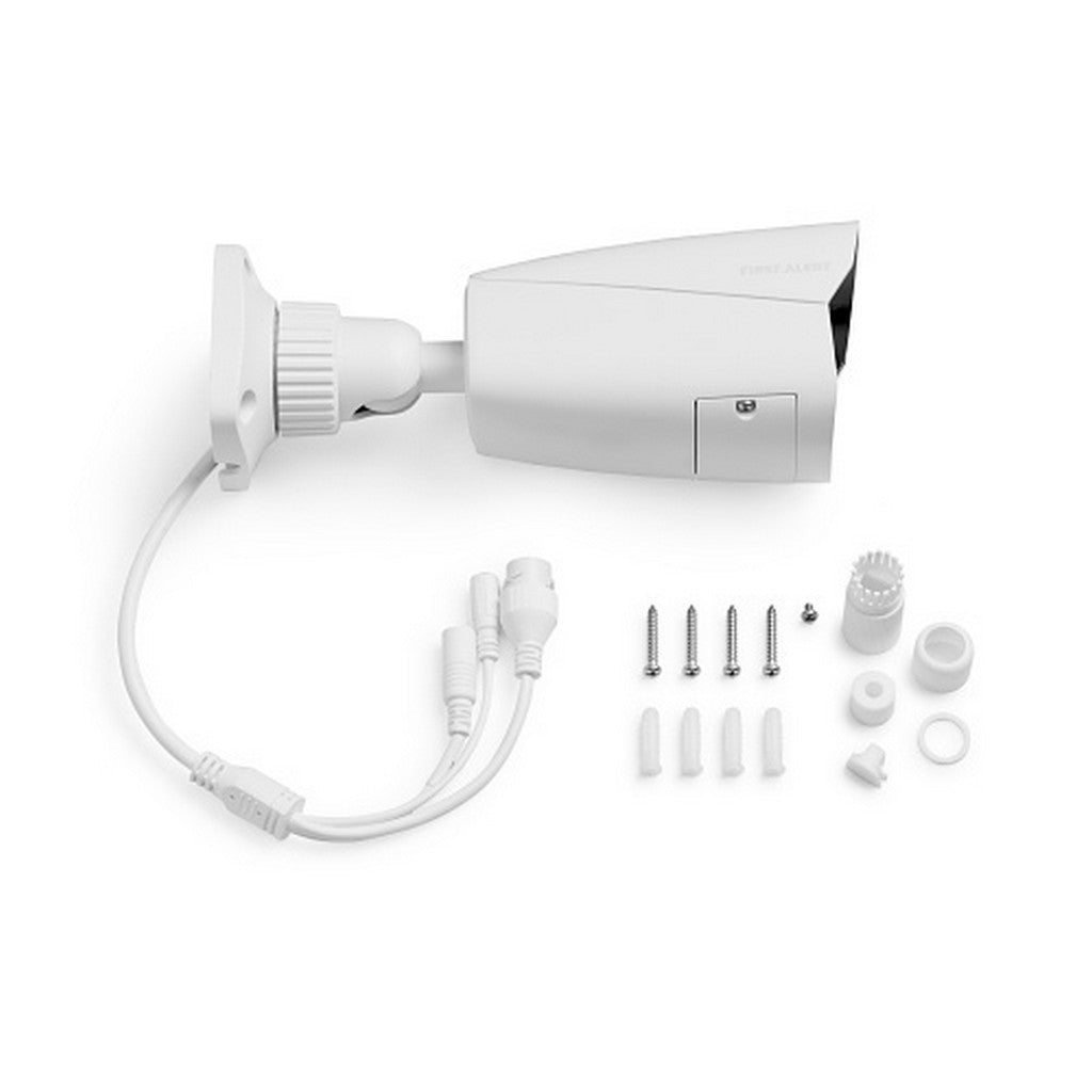 First Alert CX4BE08F28PW 8MP AI Bullet Camera With 2.8mm Fixed Lens