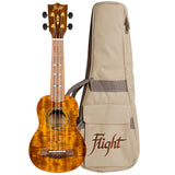 Flight DUS445 Glossy Acacia Soprano Ukulele