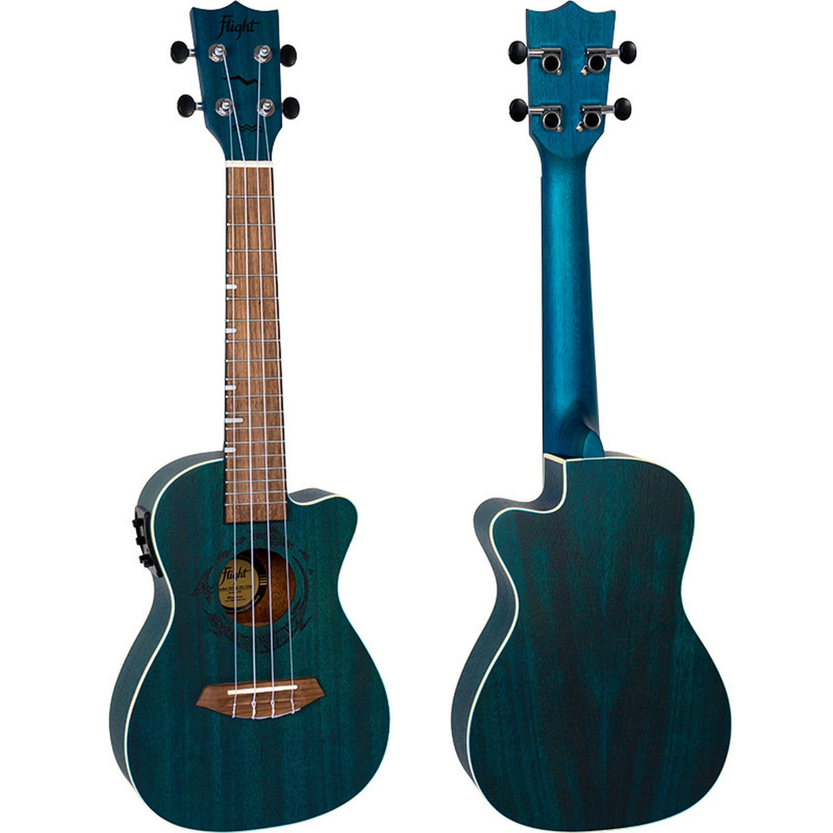 Flight DUC380 CEQ Topaz Electro-Acoustic Concert Ukulele