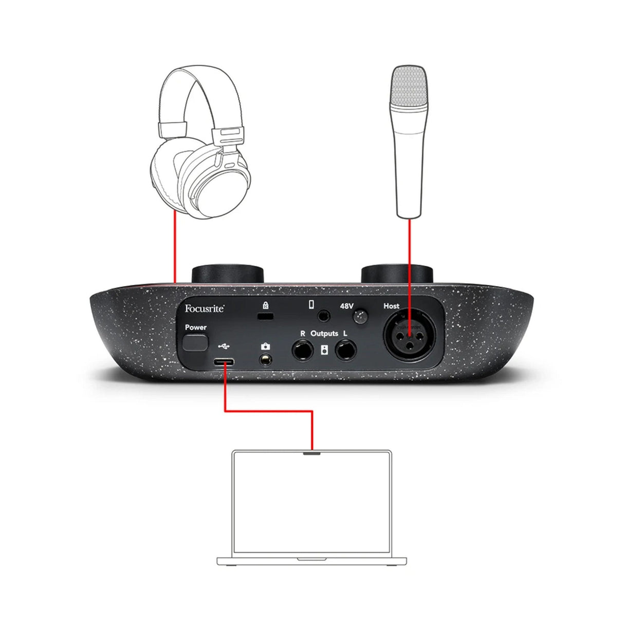 Focusrite Vocaster One Studio Single Person Podcasting Kit