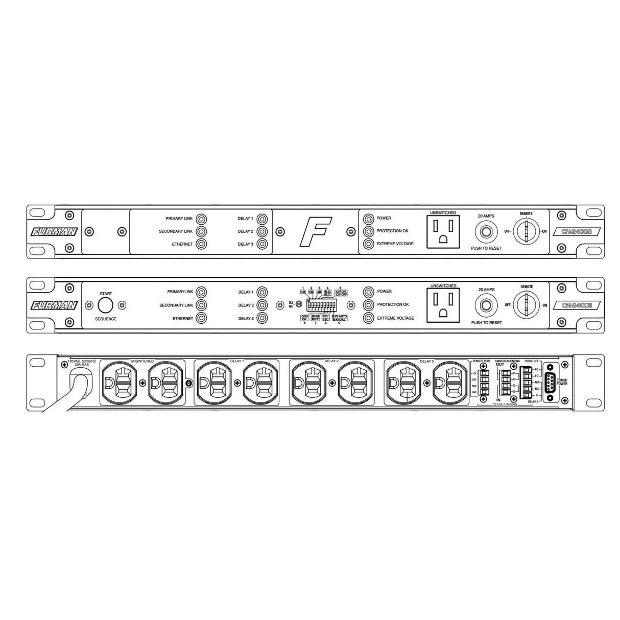 Furman CN-2400S SmartSequencing Power Conditioner and Surge Protector