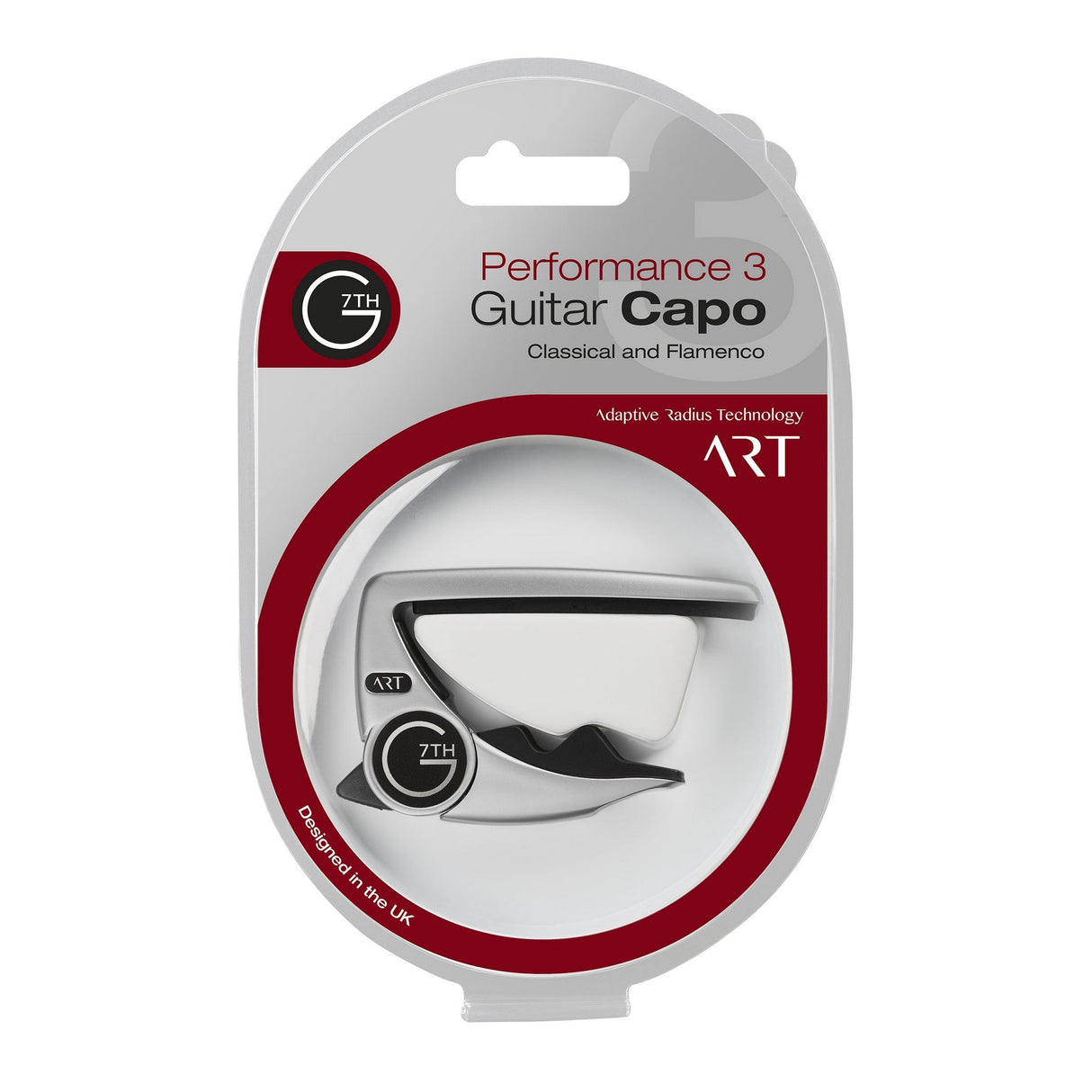 G7th Performance 3 Classical Guitar Cap, Silver