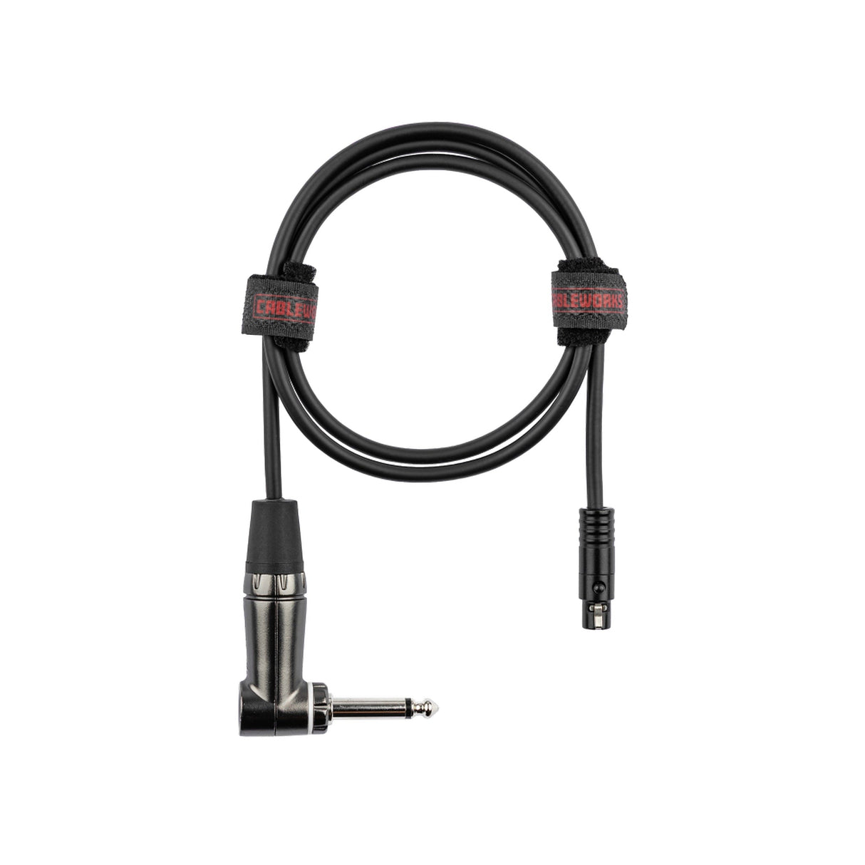 Gator Cableworks GCWC-TA4F-3RA Right Angle 1/4" to TA4F Instrument Cable, 3-Feet