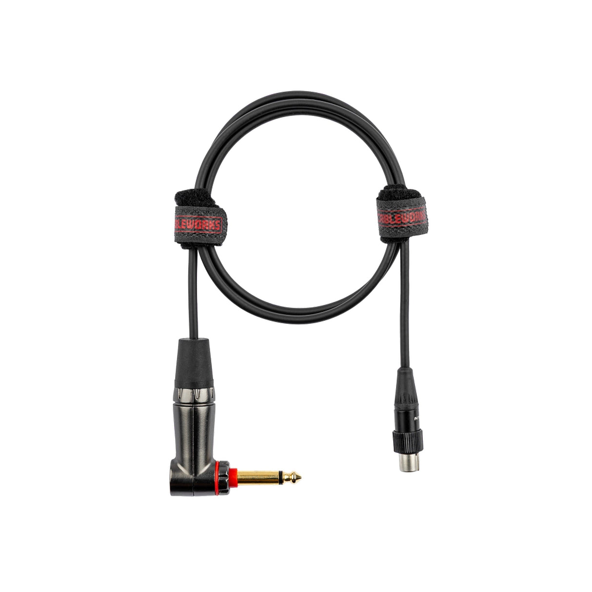 Gator Cableworks GCWH-TA4F-3RAQT Right Angle Quiet 1/4" to TA4F Instrument Cable, 3-Feet