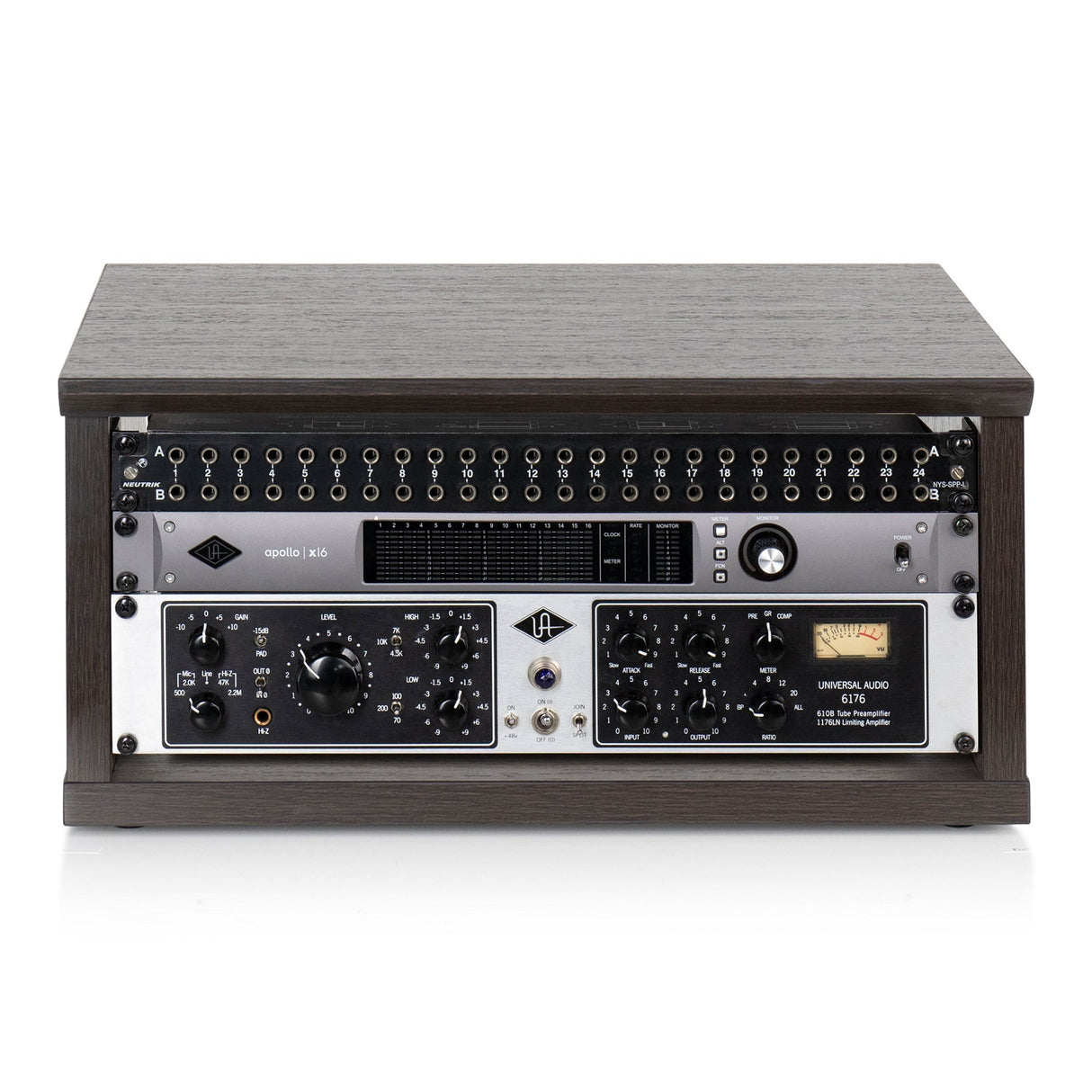 Gator GFW-ELITERK-4U-BRN Elite Series Furniture Desktop 4U Studio Rack Brown