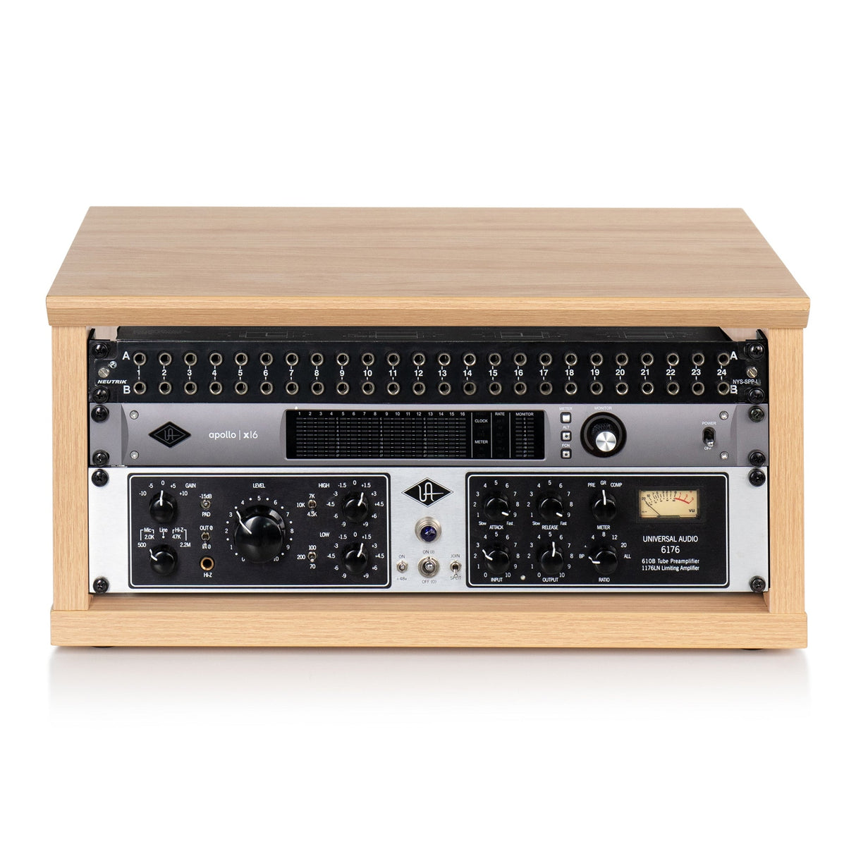 Gator GFW-ELITERK-4U-MPL Elite Series Furniture Desktop 4U Studio Rack, Maple