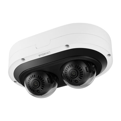 Hanwha PNM-7082RVD P-Series 2MP IR Outdoor Vandal-Rated WDR IP Dome Camera, 3-6mm Lens, White
