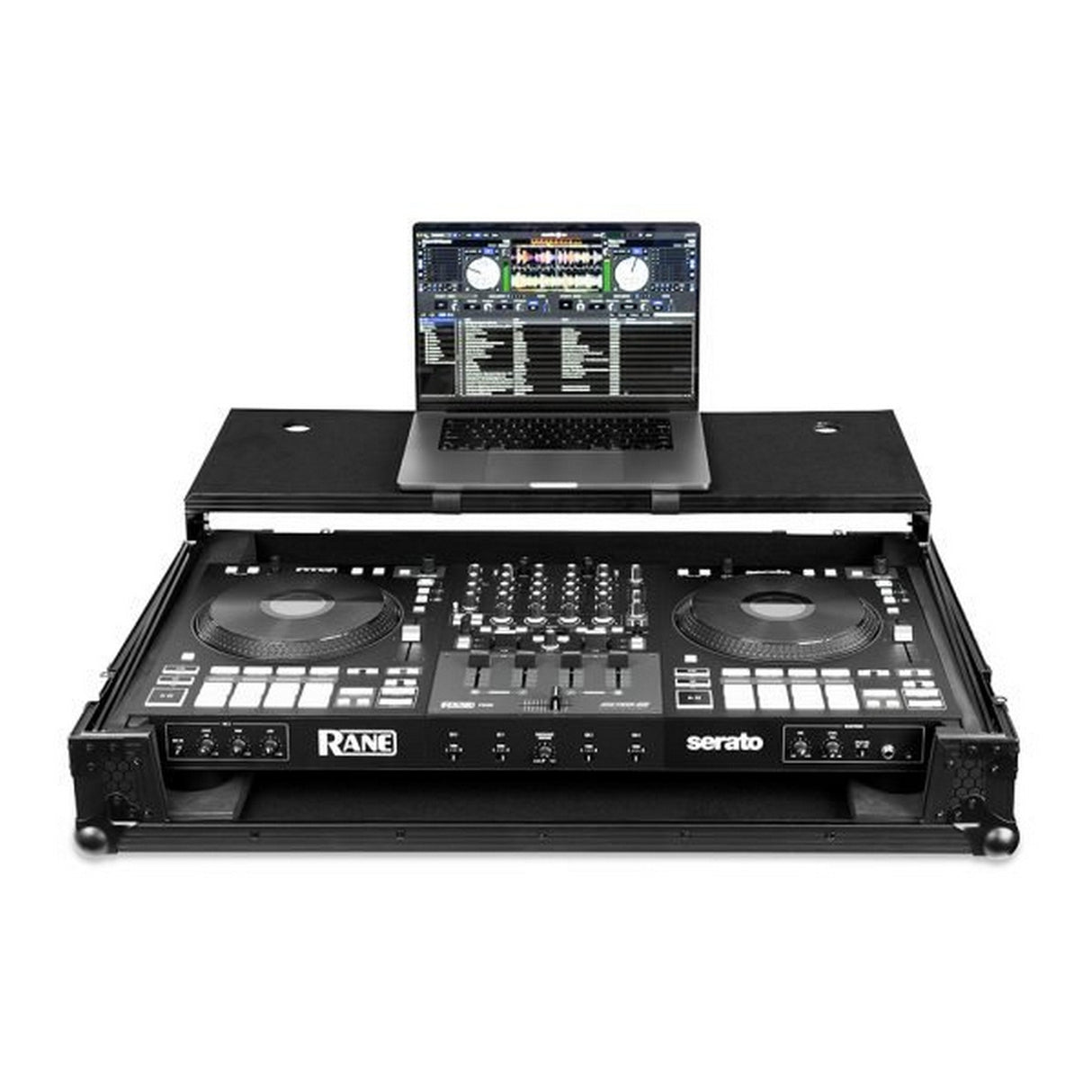 Headliner Flight Case for Rane Four with Laptop Platform And Wheels