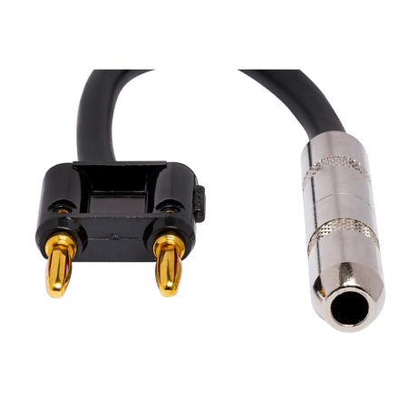 Hosa BNP-116BK 1/4-Inch TS to Dual Banana Speaker Adapter Cable