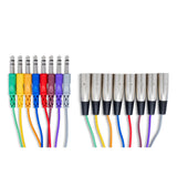 Hosa STX-800M XLR3M to 1/4-Inch TRS Balanced Snake Cable - 2m