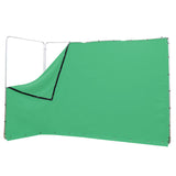 Ikan BD-13F-GRN-F Portable Panoramic Chroma Key Backdrop with Ground Cloth Green