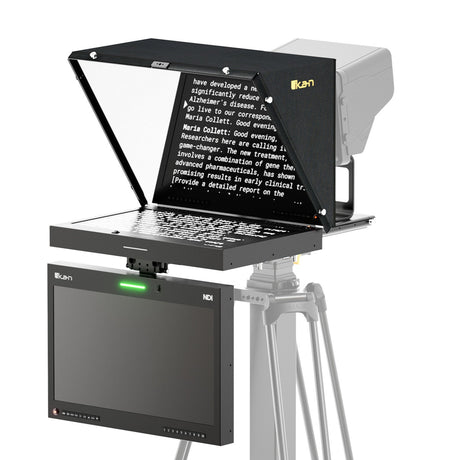 Ikan PT419W-NDI-TMN-TK Aura 19-Inch POE++ NDI Teleprompter Talent Monitor with Full Encoding/Decoding IP Tally Light