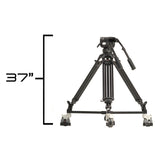 Ikan PT419W-TK-TRIPOD 19-Inch Widescreen Teleprompter, Tripod, Dolly Turnkey, and Travel Kit