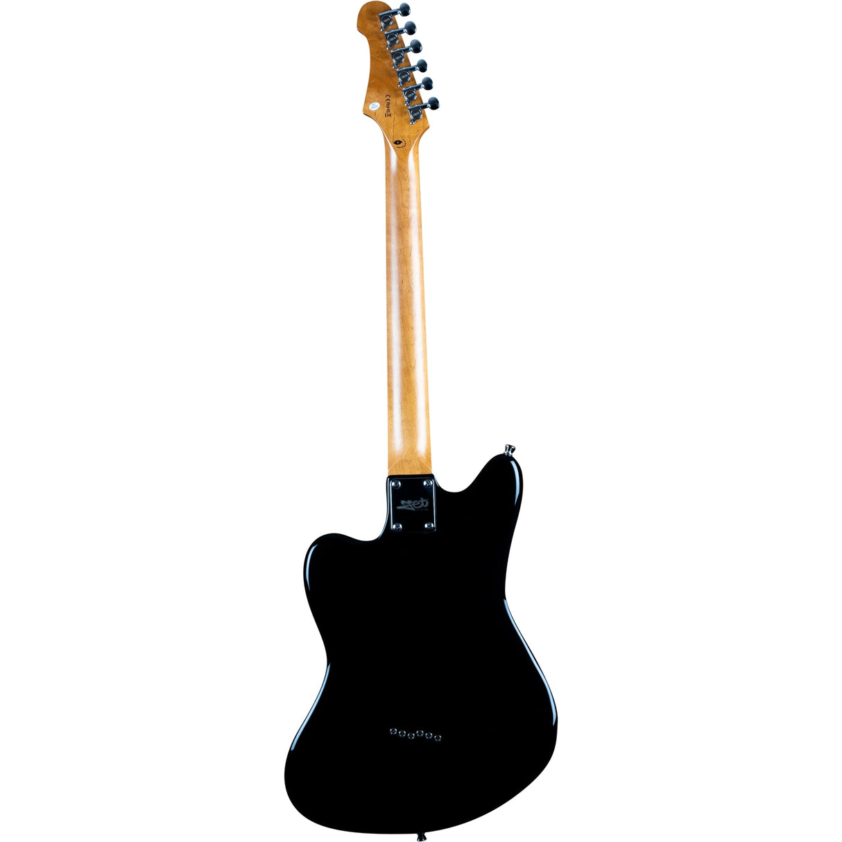 JET Guitars JJ-350 Canadian Roasted Maple Basswood Electric Guitar, Black