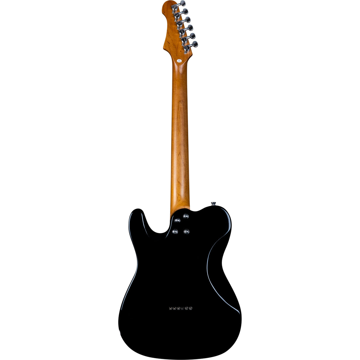 JET Guitars JT-350 BK R SH Basswood Body Electric Guitar with Roasted Maple Neck and Rosewood Fretboard