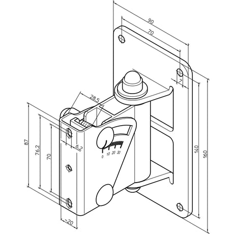 K&M 24471 Multi-purpose Speaker Wall Mount