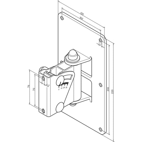 K&M 24481 Multi-purpose Speaker Wall Mount