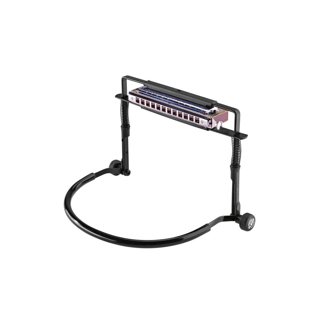 K&M 16416 Fully Adjustable Spring-Tension Blues Harmonica Holder