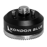 Kondor Blue ARRI Pin to Rosette Adapter, Raven Black