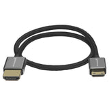 Kondor Blue 16-Inch Mini HDMI to Full HDMI Straight Cable Braided