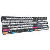 Logickeyboard TITAN Wireless Backlit Keyboard for Premiere Pro/After Effects, PC, US Windows