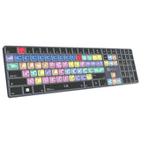 Logickeyboard TITAN Wireless Backlit Keyboard for Adobe Premiere Pro CC, US Windows