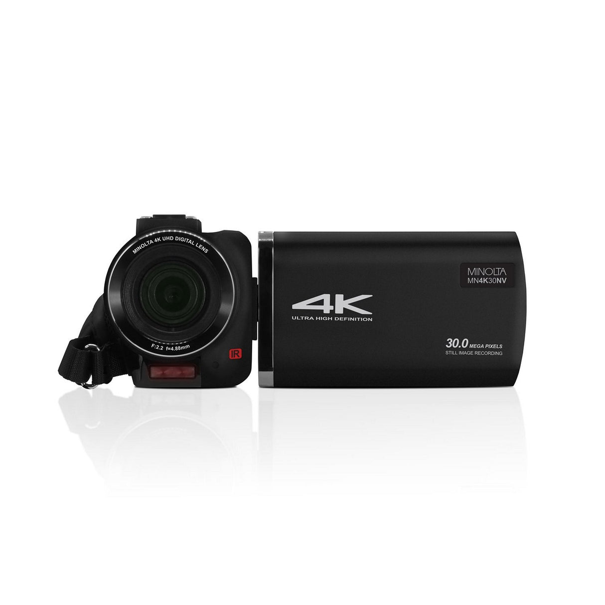 Minolta MN4K30NV 4K Ultra HD 30 MP Night Vision Camcorder, Black