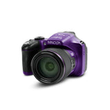Minolta MN67Z 20 MP 1080p HD Bridge Digital Camera with 67x Optical Zoom, Purple