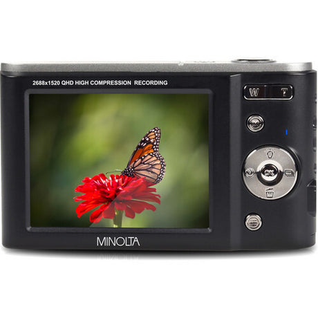 Minolta MND20 44 MP 2.7K Ultra HD Digital Camera, Black
