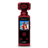 Minolta MN4KP1 Waterproof 4K Ultra HD Pocket Camcorder with WiFi, Red