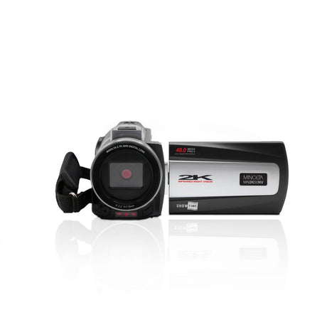 Minolta MN2K50NV 2.7K Ultra HD 48 MP Night Vision Camcorder, Black