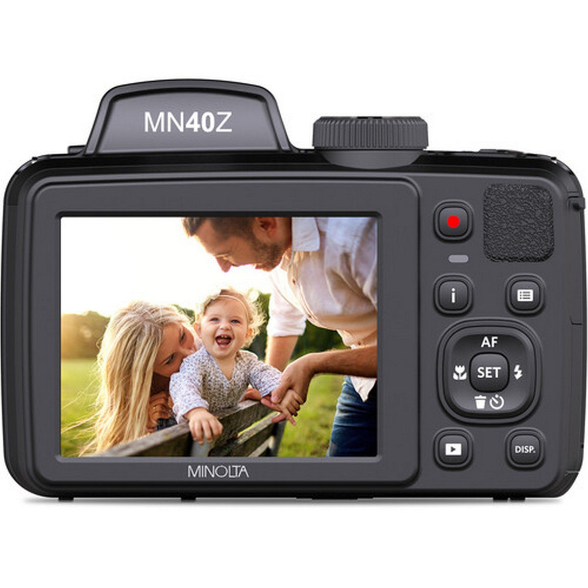 Minolta MN40Z-BK 20MP 40x Optical Zoom Wi-Fi Bridge Camera