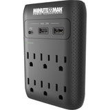 Minuteman MMS-WAL6U3 MMS 6-Outlet Wall Tap Surge Protector