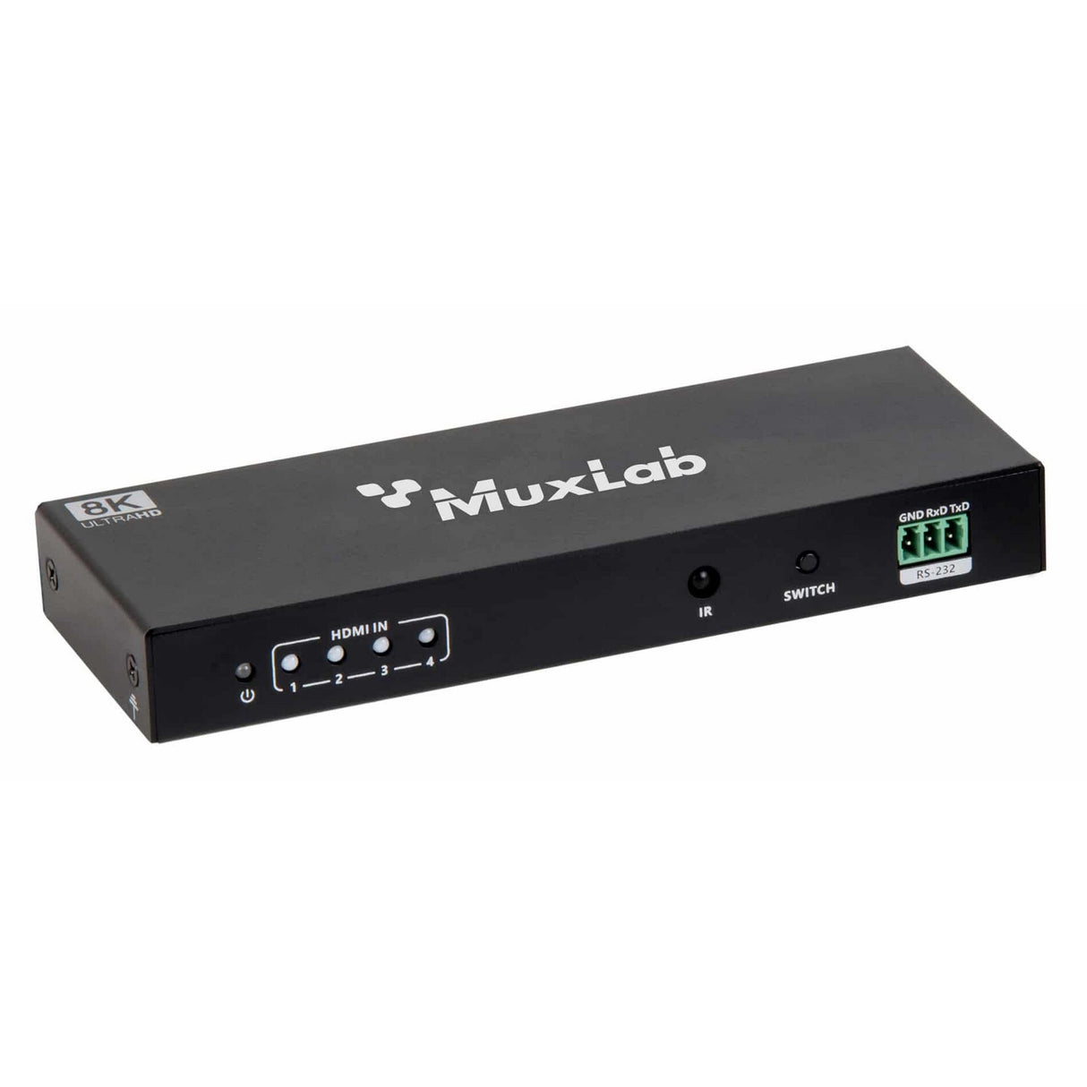 MuxLab 500513 HDMI 2.1 48Gbps 4x1 Switch with Audio De-Embedder
