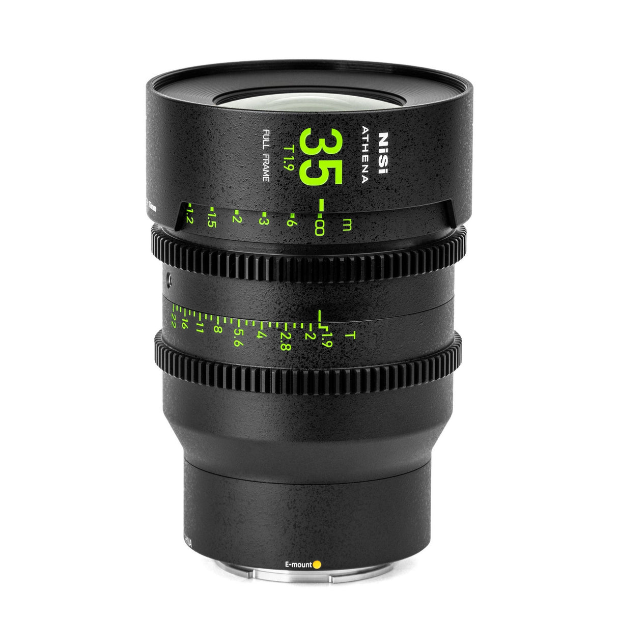 NiSi ATHENA PRIME Full Frame Cinema Lens, E Mount (14mm T2.4, 25mm T1.9, 35mm T1.9, 50mm T1.9, 85mm T1.9)