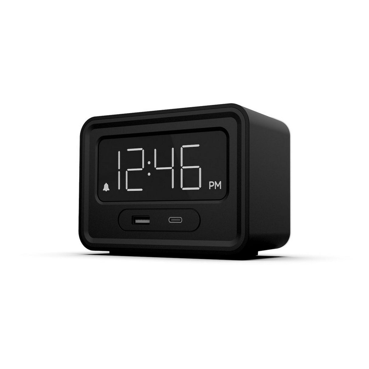 Nonstop Station E Hotel Alarm Clock with Dual USB-C Charging Port