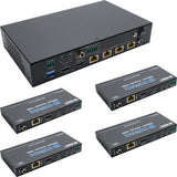 Ocean Matrix 4K60 1x4 HDBaseT Splitter and Extender Set