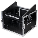 Odyssey 10U Top Slanted 6U Vertical Pro Combo Rack, Black