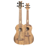 Ortega Guitars HYDRA-BSTE Custom Built Series 3/4 Double-Neck Ukulele