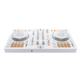 Pioneer DDJ-FLX4-W DJ Controller Bundle with Goby Labs Fingerboard Conditioner and Microfiber Cloth