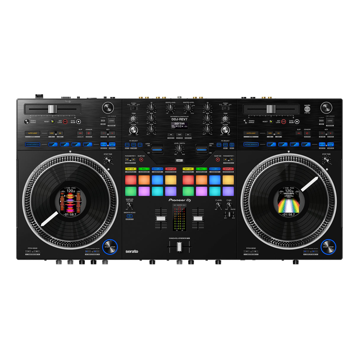 Pioneer DJ DDJ-REV7 Scratch-Style 2-Channel Professional DJ Controller for Serato