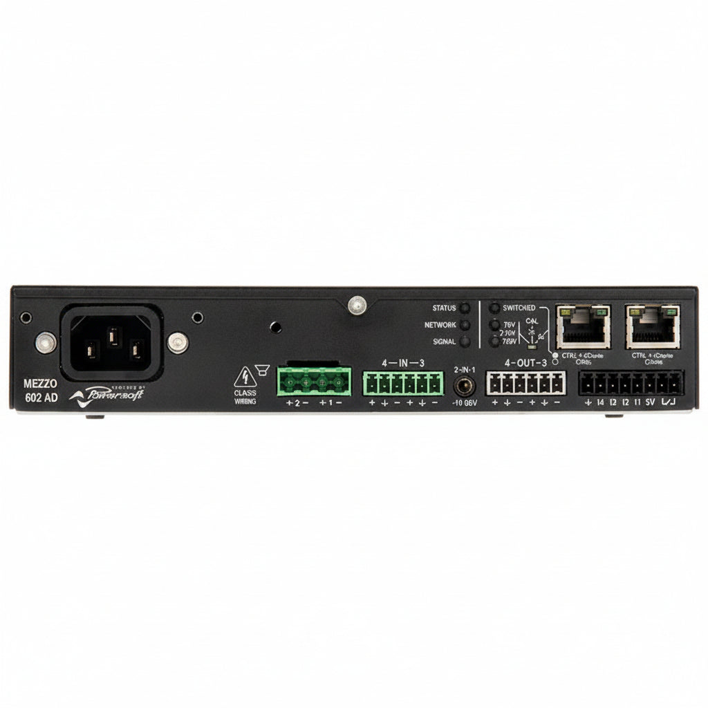 Powersoft MEZZO 324 AD 320W 4-Channel DSP Dante Amplifier