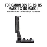 ProMediaGear PLCBGR10 Arca-Swiss L-Bracket for Canon R5 / R6 / R5 Mark II / R6 Mark II with BG-R10 BG-R20 Grip